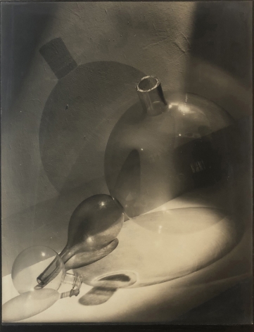 Harold Haliday Costain, Crystal Curves II, ​1934. Abstract composition featuring three glass vessels and their shadows.